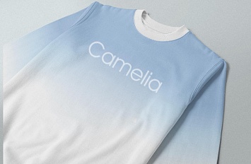 Печать на свитшоте «Camelia»