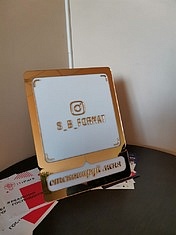 Инставизитка глянцевая для компании «‎СБ Формат»‎