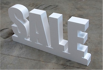 Декоративные буквы из акрила с надписью «SALE »