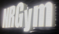 Объемные буквы с подсветкой для фитнесклуба «NRGym»‎