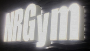 Объемные буквы с подсветкой для фитнесклуба «NRGym»